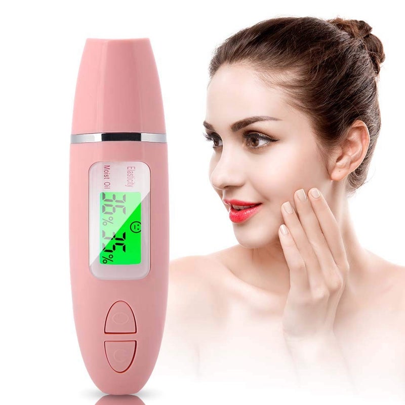 Semme Skin Hydration Tester, Analyzer Machine Professional, Digital Skin Oil Sensor, Analyzer Tester Water Oil Monitor LCD Display Monitoring Meter for Face and Body - Image 2